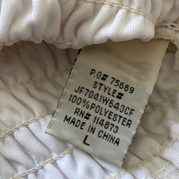 Cottagecore Floral Smocked Crop Top Puff Sleeve Peasant Boho Blouse L - Picture 7 of 9